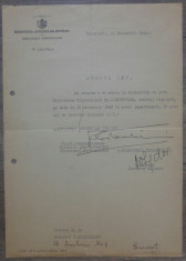 Document numire Secretar Economic Cls I/ Ministerul Afacerilor Straine 1944 foto