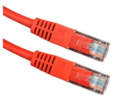 Cablu retea Esperanza EB275R UTP Cat 5E Patchcord 3 m Rosu foto