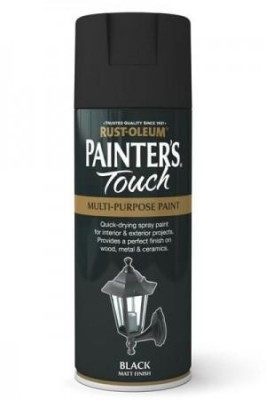 Vopsea Spray negru mat Painter&amp;rsquo;s Touch Matt Black 400ml foto