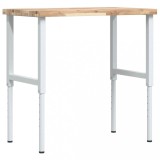 Cumpara ieftin Banc lucru 100x60x(73-99,5) cm lemn masiv acacia dreptunghiular