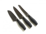 Cumpara ieftin Set de cutite - 3 buc., Negru | Fuktion