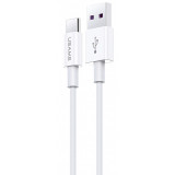 Cablu Date si Incarcare USB la USB Type-C Usams U44, 5A Fast Charging, 1.2 m, Gri SJ408USB01