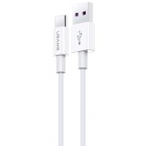 Cablu Date si Incarcare USB la USB Type-C Usams U44, 5A Fast Charging, 1.2 m, Gri SJ408USB01