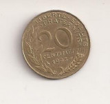 Moneda Franta - 20 Centimes 1993 v1, Europa