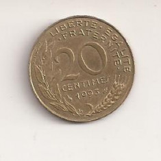 Moneda Franta - 20 Centimes 1993 v1