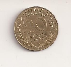 Moneda Franta - 20 Centimes 1993 v1