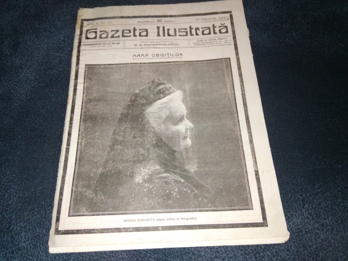 REVISTA GAZETA ILUSTRATA 27 FEBRUARIE 1916