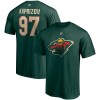 Minnesota Wild tricou de bărbați Kirill Kaprizov #97 Authentic Stack Name &amp;amp; Number - XL, Fanatics Branded