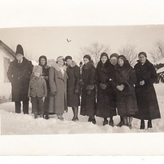 M1 G 5 - FOTO - Fotografie foarte veche - la mosie iarna - anii 1930