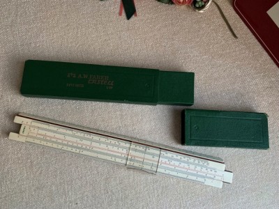 Rigla de Calcul A.W. FABER CASTELL 1/87 Germany - Vintage 1944 foto