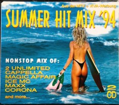 Various &lrm;&ndash; Summer Hit Mix &#039;94 NM / NM dublu cd muzica house techno ZYX Germania 1994