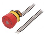 Comutator de Siguranță LED Roșu 22mm 2NC NO 24V