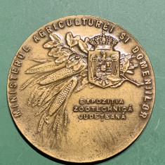 Medalie Ministerul Agriculturii și domeniilor expoziția zootehnică județeană