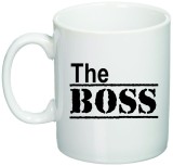 Cana alba personalizata &quot;The Boss&quot;, INOVATIX&reg;. 330ml, Oem