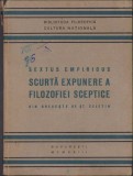 C955 Sextus Empiricus, scurtă expunere a filozofiei sceptice, fără an