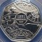 50 pence 2021 Marea Britanie, 50th Anniv. Decimal day, Brilliant unc, Coincard