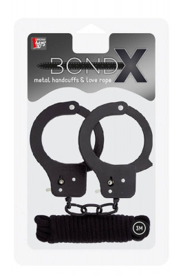 Bondx - Set Catuse Metalice si Funie de Legare foto