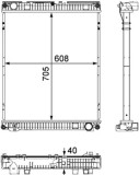 MAHLE CR 784 000P Radiator, racire motor
