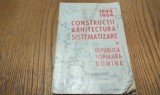 CONSTRUCTII ARHITECTURA SISTEMATIZARE in Republica Populara Romana - 1944-1964