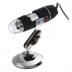 Microscop digital, USB, 8 x LED, 1000x, lumina LED foto