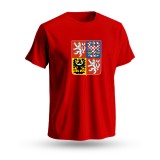 Echipa națională de hochei tricou de copii Czech Republic National Emblem 2025 red - Dětsk&eacute; XL 12 - 142 - 152