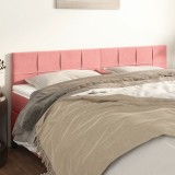 VidaXL Tăblii de pat, 2 buc, roz, 100x5x78/88 cm, catifea 346101
