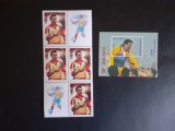 2001 - Hagi - 17 ani sub tricolor - bloc de 4 timbre + 2 vignete + colita nedantelata - LP1548 + LP1549