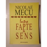 Nicolae Mecu (dedicație) - &Icirc;ntre fapte și sens: studii și eseuri de istorie literară