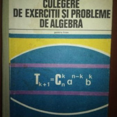Culegere de exercitii si probleme de algebra pentru licee- I. Stamate, I. Stoian