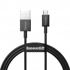 Baseus Superior Series USB - Cablu De Date De încărcare Rapidă Micro USB 2A 1m Negru (CAMYS-01)