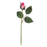 Fir boboc trandafir decorativ,plastic,roz,25 cm, Oem