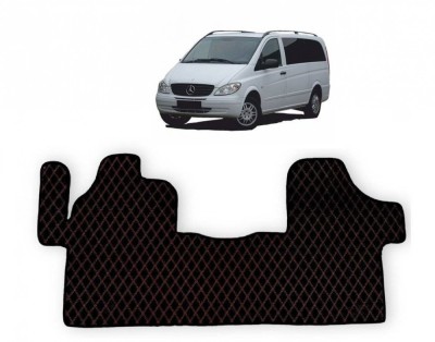 Covor pres Lux piele romb dedicat Mercedes Vito W639 2003-2014 foto