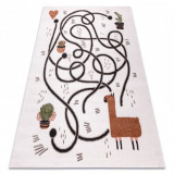 Covor FUN Game pentru copii, joc, lama cremă, 120x170 cm