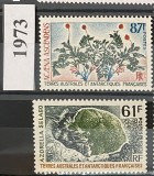 Teritoriul Sudic si Antarctic Francez (TAAF) 1973 Flora/ Plante, serie MNH, 2v