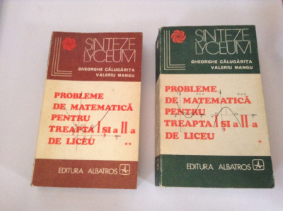 Probleme de matematica pentru treapta I si a II-a de liceu*2 vol.GH CALUGARITA foto
