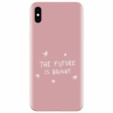 Husa silicon pentru Apple Iphone X, The Future Is Bright