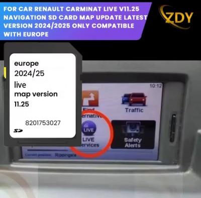 RENAULT Sd Carminat Tomtom live Gps Harti Renault Tomtom SD card foto