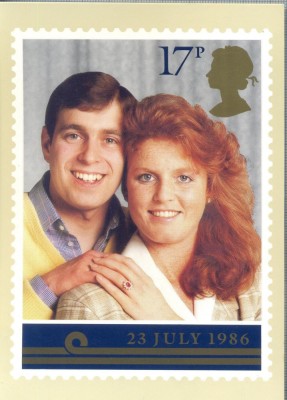 AX 343 CP - THE ROYAL WEDDING (HRH PRINCE ANDREW AND MISS SARAH FERGUSON) 1986 foto