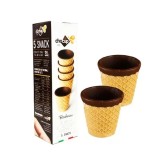 Pahare comestibile Chocup&reg; mini, Napolitana si Ciocolata, 5 BUC, Chocup