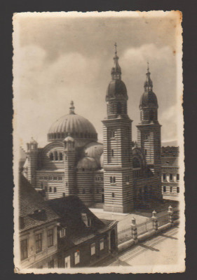 CPIB 20989 CARTE POSTALA - SIBIU, CATEDRALA GRECO CATOLICA, 1943 foto