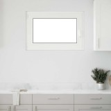 vidaXL Fereastră de subsol &bdquo;RISOR&rdquo; 90x70 cm oscilo-batantă DIN st&acirc;nga, albă