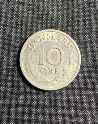 Moneda 10 ore 1970 Danemarca foto