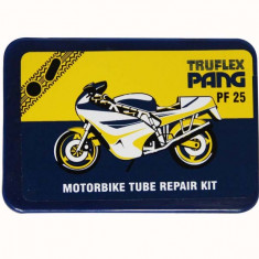 Set petice vulcanizare Pang PF25 pentru camera motociclete si scutere, 5 petice si solutie lipit Kft Auto