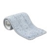 Rezerva Mop Plat Microfibra Gri 120x325 mm DSH - Compatibila cu Mopuri Plate