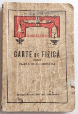 1942 Carte de fizica pentru clasa a III-a secundara (a VII-a), manual scolar din Al II-lea Razboi Mondial