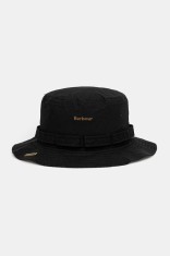 Barbour pălărie din bumbac Transport Fisherman culoarea negru, MHA0908