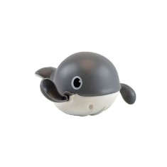 Jucărie de baie pentru copii eMazing, forma balena, culoare Gri