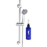Set de dus IdroBric Termos, para de dus 3 functii, protectie anticalcar, bara de dus 70 cm, suport superior reglabil, furtun de dus 1500 mm + Termos,