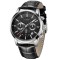 Ceas barbati Lige Elegant Quartz Piele Negru