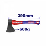 Cumpara ieftin Toporisca EMTOP EHAMAX0600, 600g, Lungime 39cm, Cap Forjat din Otel Carbon, Maner din Fibra de Sticla cu Design Unic, Tratament Termic pentru Durabili